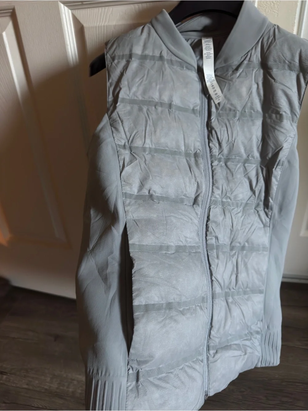 lululemon athletica Heather Gray goose down Quilted Sleeveless Vest